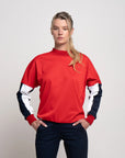 Boston Cropped Sweatshirt - RED DRAGON SNOW/STRATOS - Colorchain