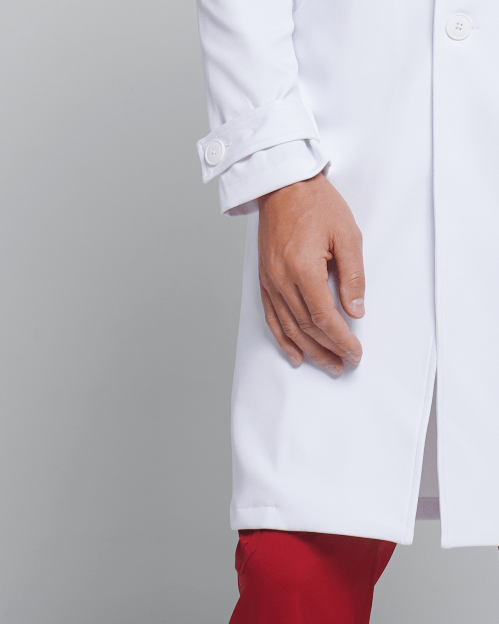 San Francisco White Coat - Men - SNOW - Colorchain