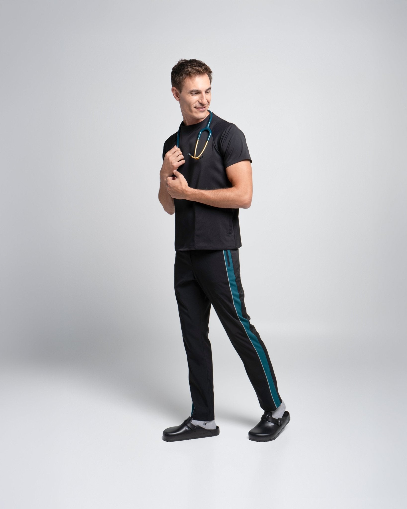 Bronx Pant - BLACK HUNTER/CEMENT - Colorchain