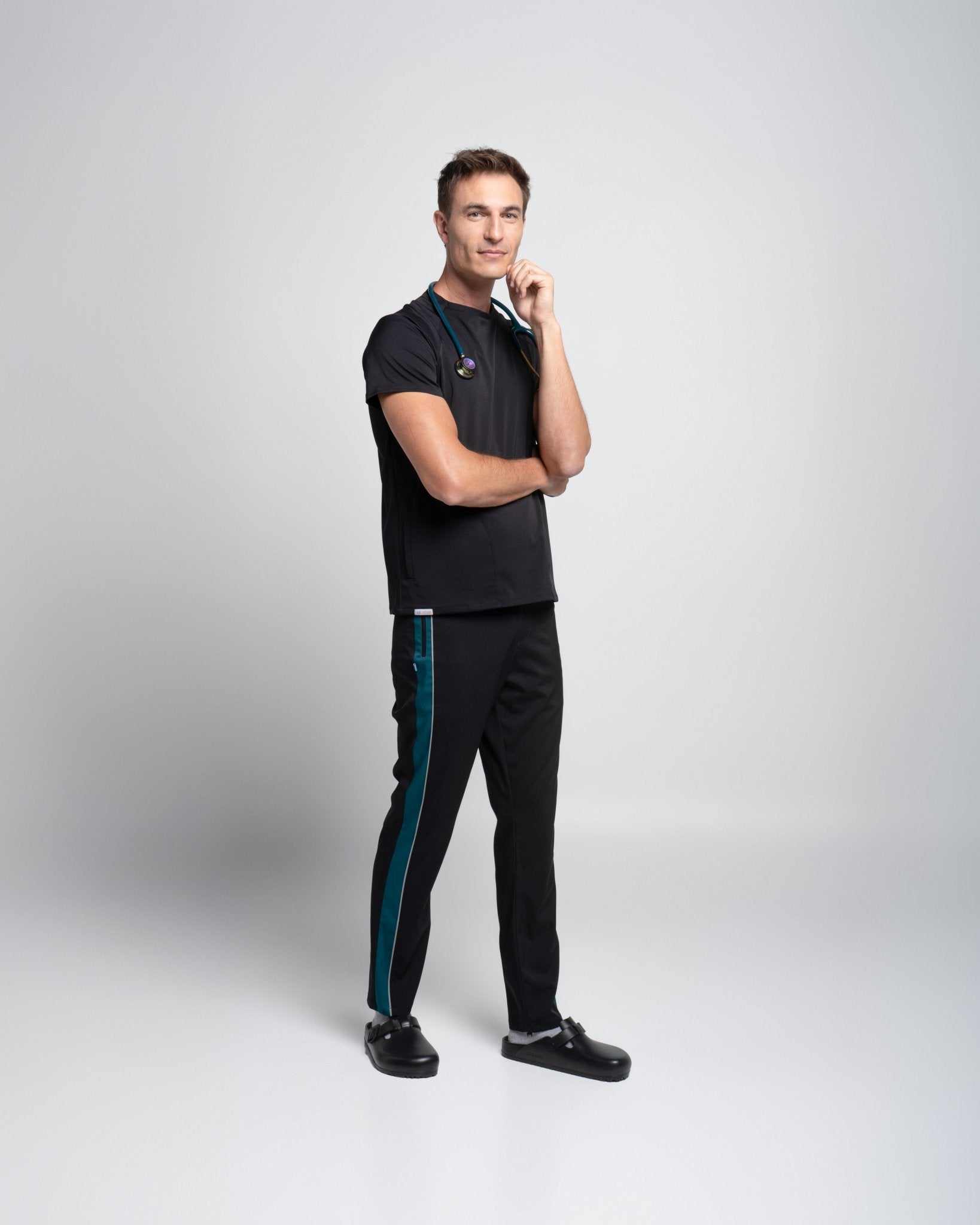 Bronx Pant - BLACK HUNTER/CEMENT - Colorchain
