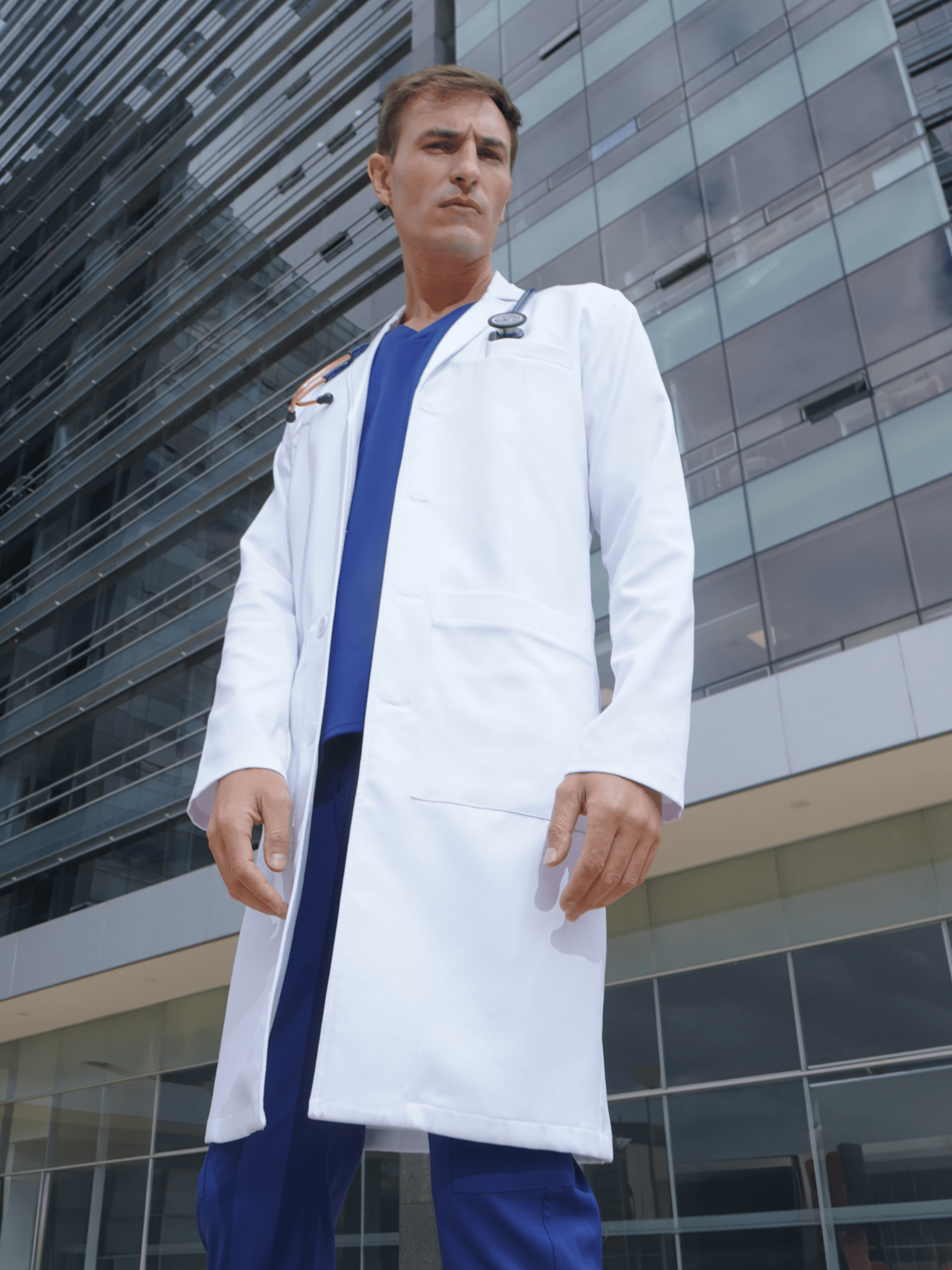 Morgan White Coat - BLACK - Colorchain