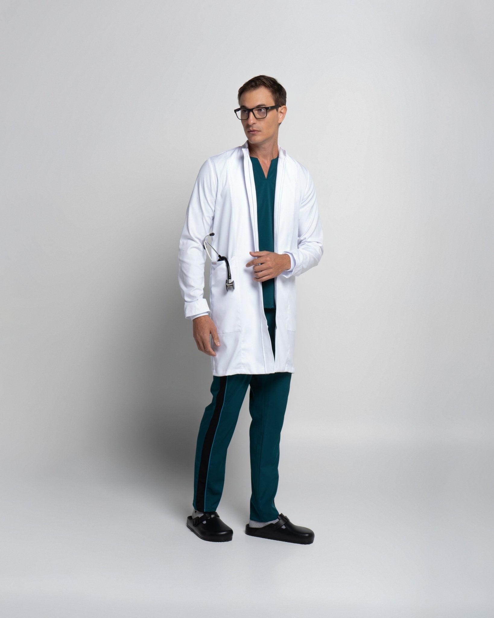 San Francisco White Coat - Men - SNOW - Colorchain
