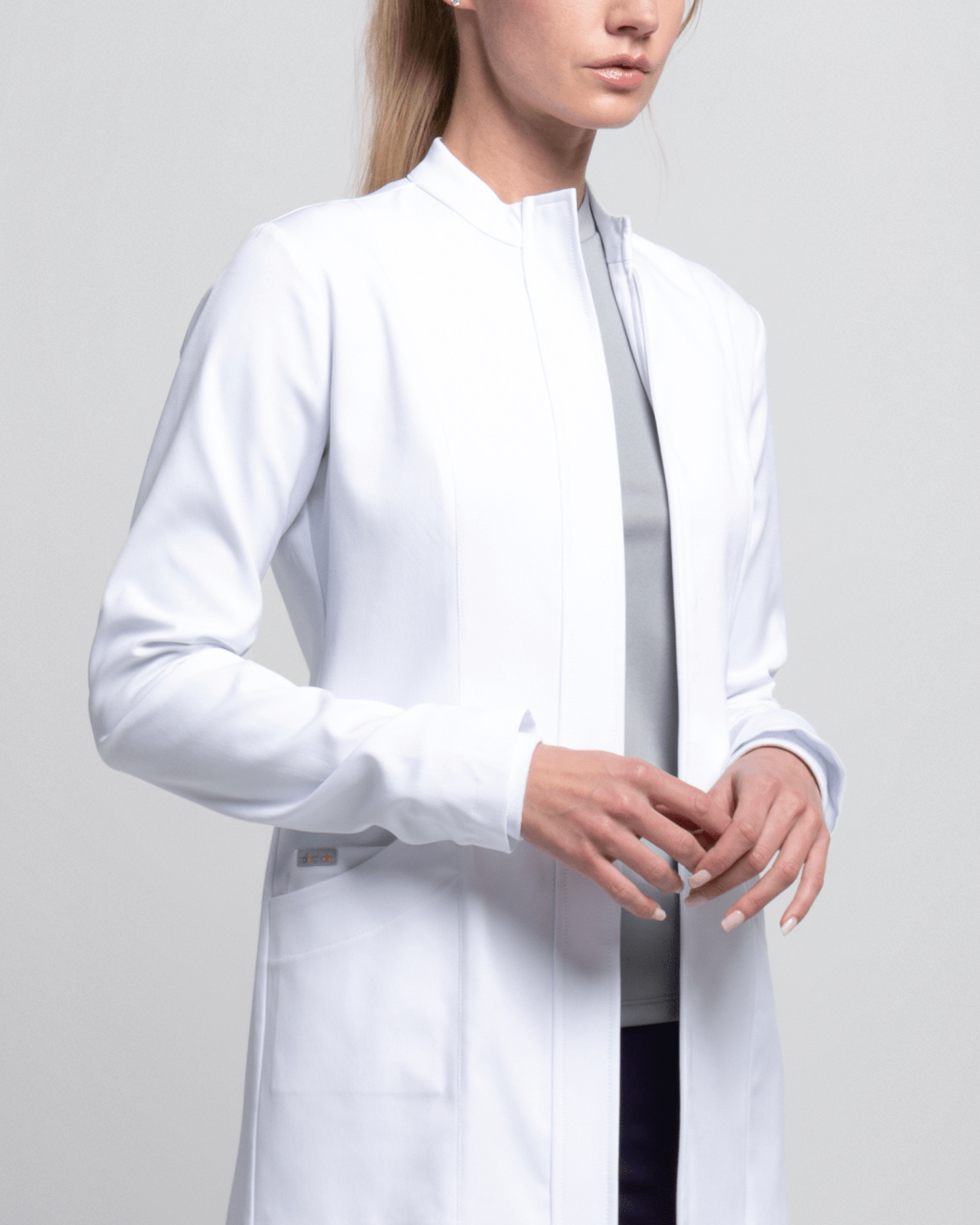 San Francisco White Coat - Women - SNOW - Colorchain